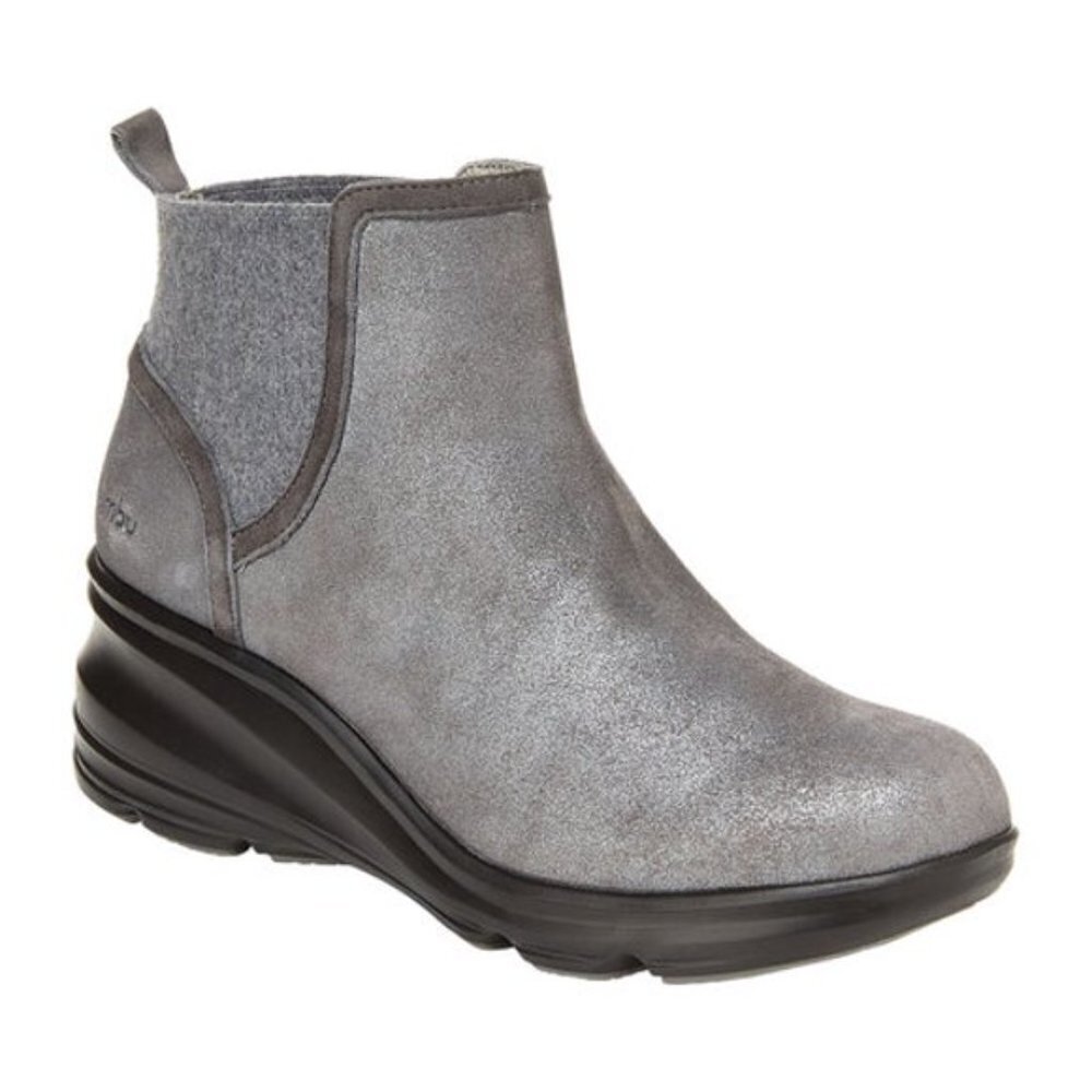 JAMBU GRAY WATER RESISTANT ALL-TERRA TRACTION MEMORY FOAM FOOTBED BOOTS SIZE 6.5